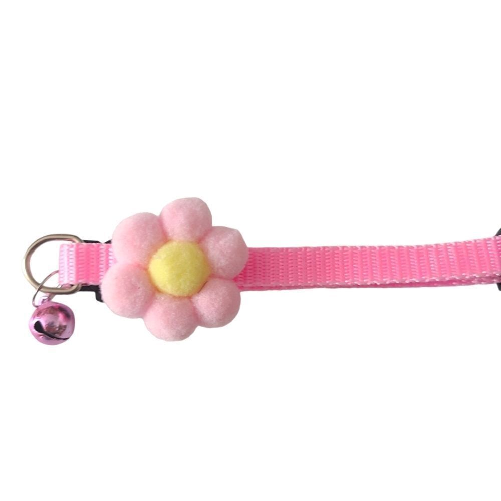 Breakaway Pink Poufball Collar with Bell One‎ Size Fits All Never Worn